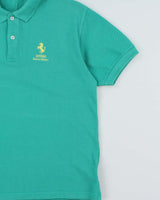 Vintage 1990s Ferrari Embroidered Short Sleeve Polo Shirt - M