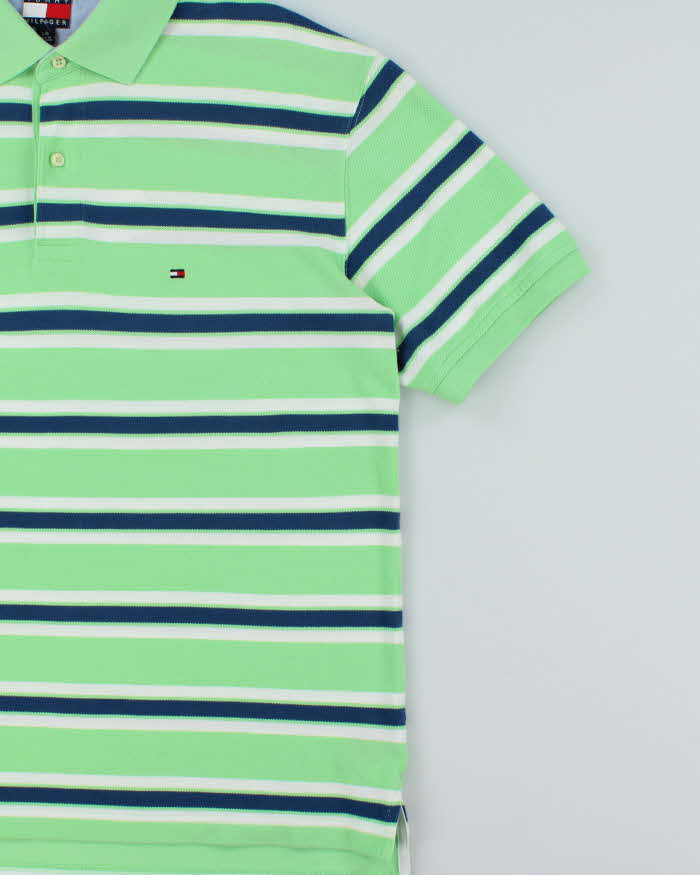 Vintage Y2K 00s Tommy Hilfiger Striped Short Sleeve Polo Shirt - L