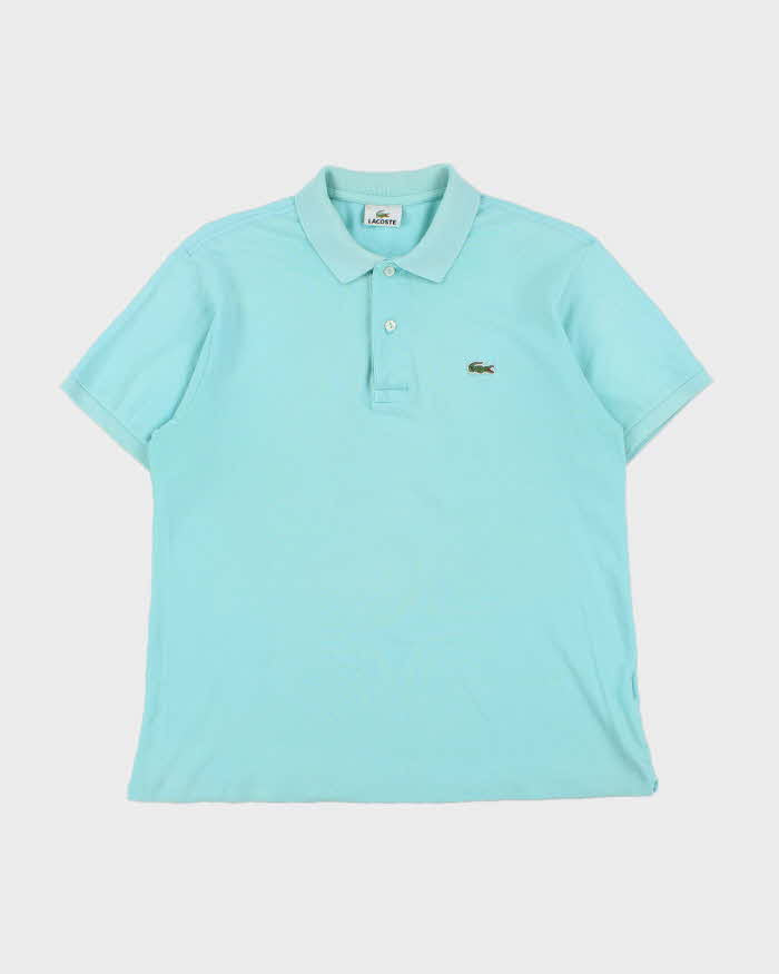 Vintage Y2K 00s Lacoste Baby Blue Classic Short Sleeve Polo Shirt - M