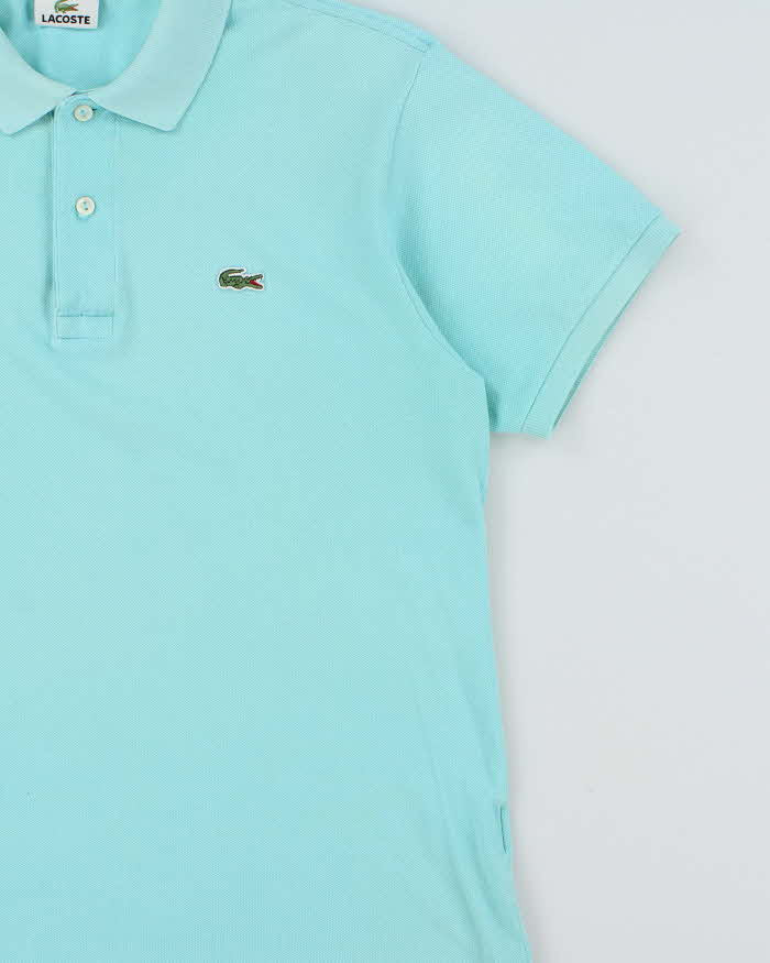 Vintage Y2K 00s Lacoste Baby Blue Classic Short Sleeve Polo Shirt - M