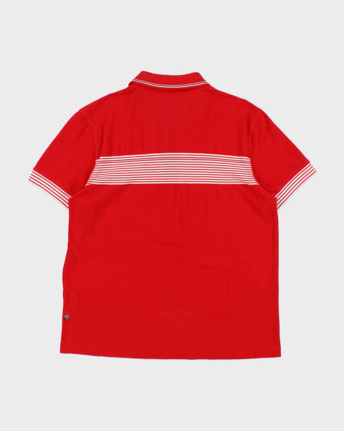 Vintage Hugo Boss Striped Regular Fit Short Sleeve Polo Shirt - L