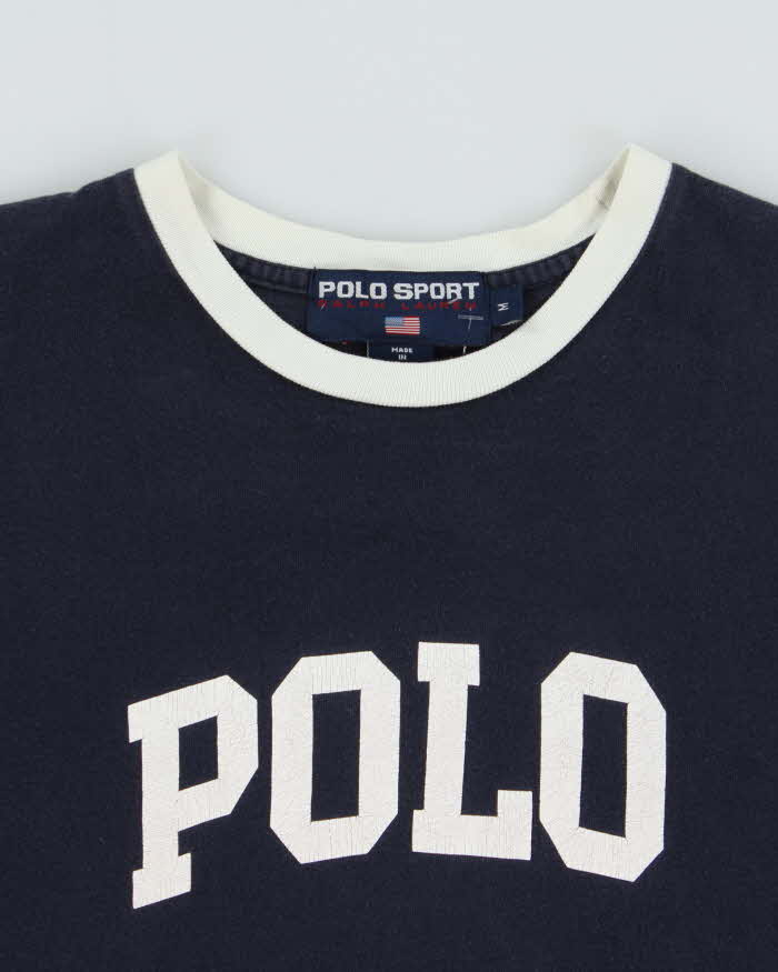 Vintage 1990s Polo Sport Ralph Lauren Spell-Out Crewneck T-Shirt - M