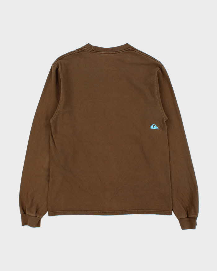 Vintage Y2K 00s Quiksilver Long Sleeve Crewneck T-Shirt - S
