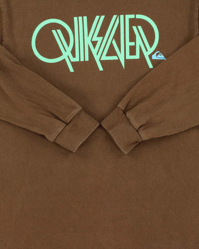 Vintage Y2K 00s Quiksilver Long Sleeve Crewneck T-Shirt - S