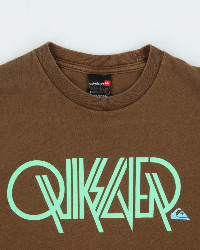 Vintage Y2K 00s Quiksilver Long Sleeve Crewneck T-Shirt - S