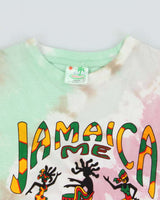 Vintage 1990s Jamaica Me Crazy Tie-Dye Friendly T Crewneck T-Shirt - L