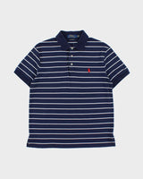 Vintage Ralph Lauren Short Sleeve Stripe Polo Shirt - M
