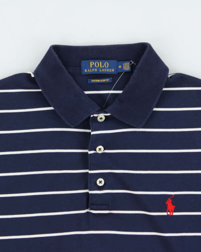 Vintage Ralph Lauren Short Sleeve Stripe Polo Shirt - M