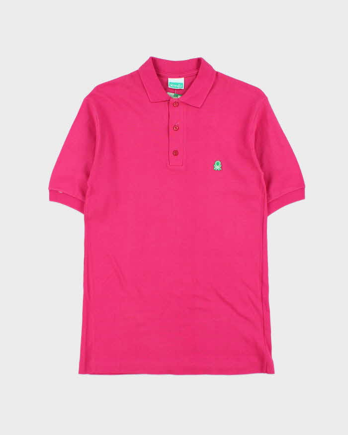 DSWT 1980s Benetton Short Sleeve Polo Shirt - S