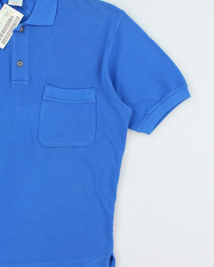 DSWT 1980s Benetton Short Sleeve Pocket Oversized Polo Shirt - XS