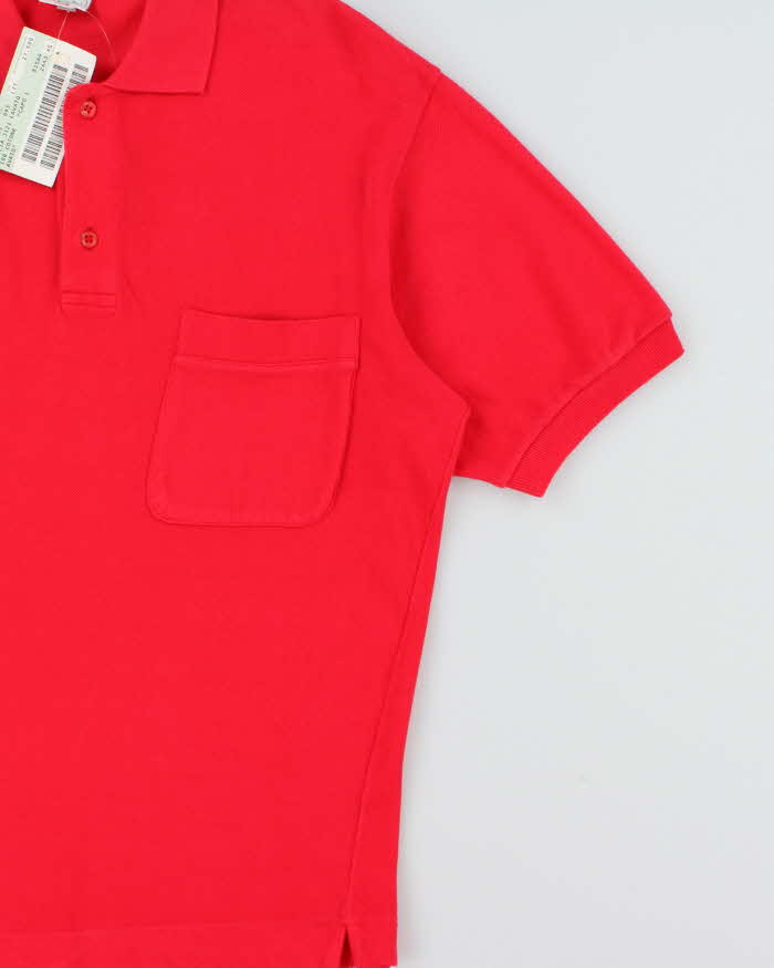 DSWT 1980s Benetton Short Sleeve Pocket Oversized Polo Shirt - XS
