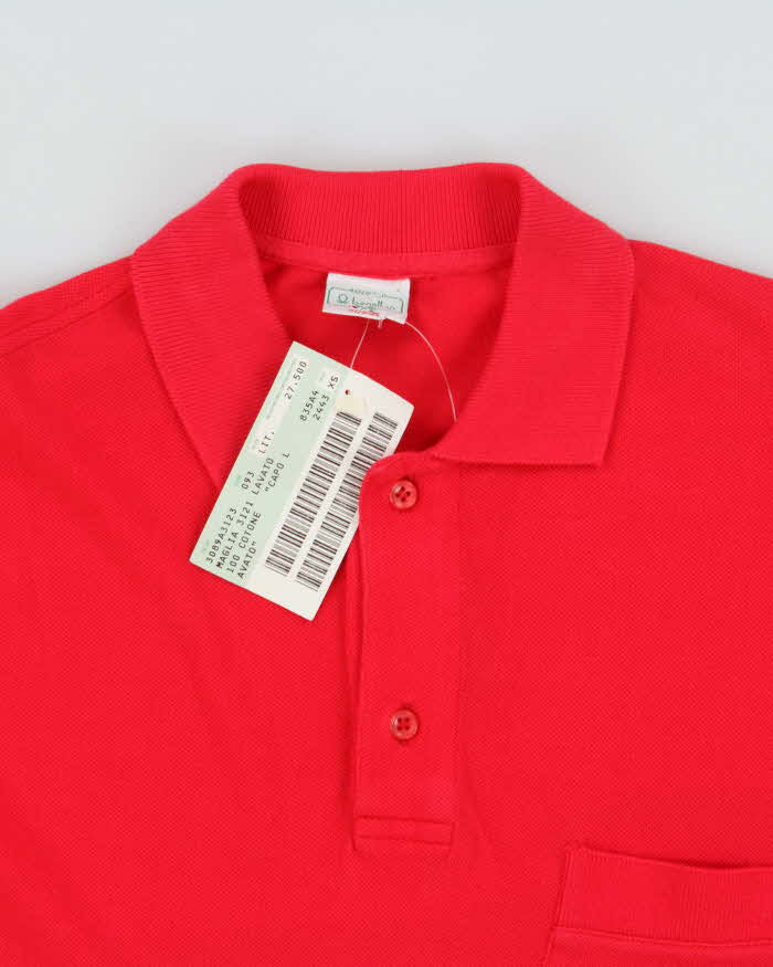 DSWT 1980s Benetton Short Sleeve Pocket Oversized Polo Shirt - XS