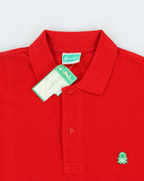 DSWT 1980s Benetton Short Sleeve Polo Shirt - M