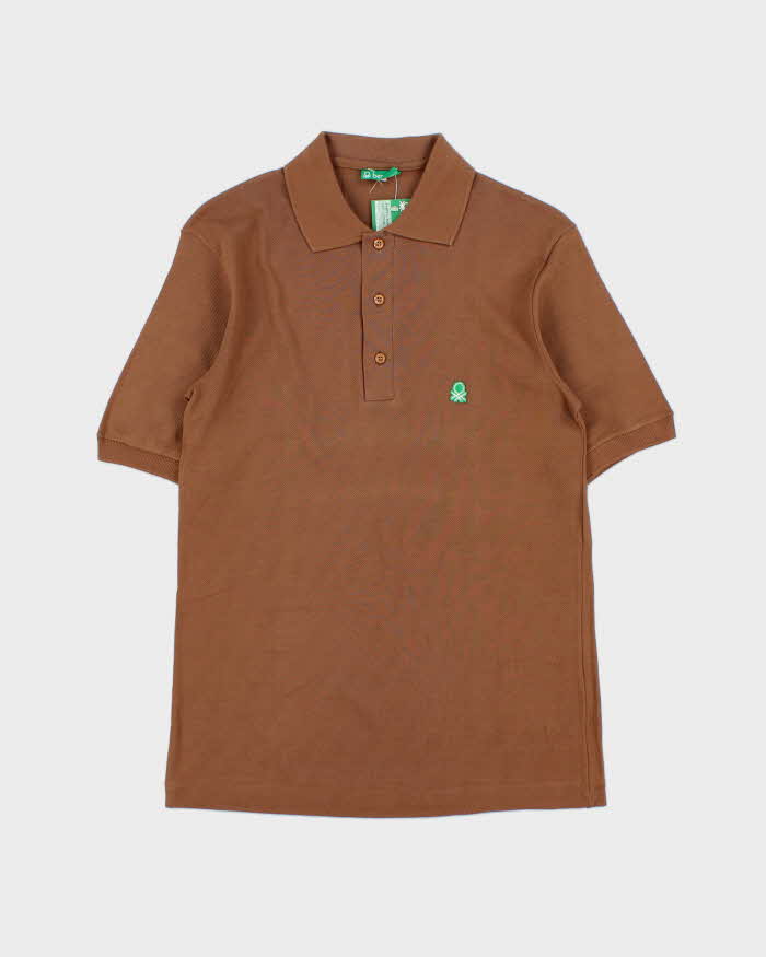 DSWT 1980s Benetton Short Sleeve Polo Shirt - M