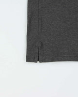 Vintage Polo Ralph Lauren Marl Grey Custom Slim Fit Short Sleeve Polo Shirt - L