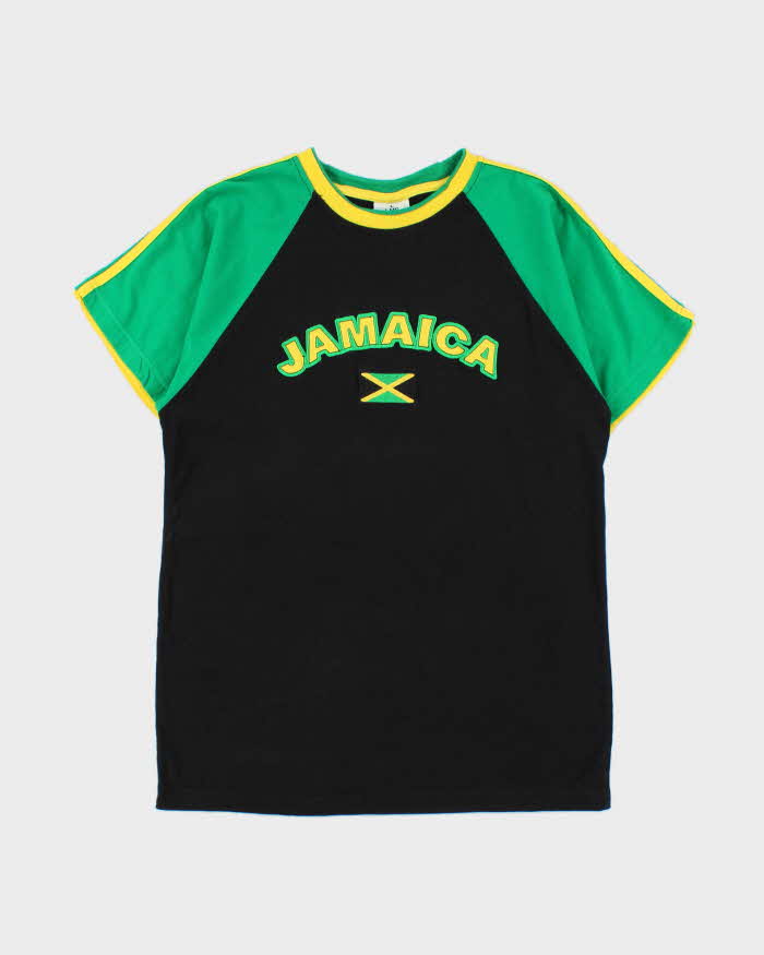 Vintage Y2K 00s Jamaica Heavyweight Embroidered Crewneck T-Shirt - L