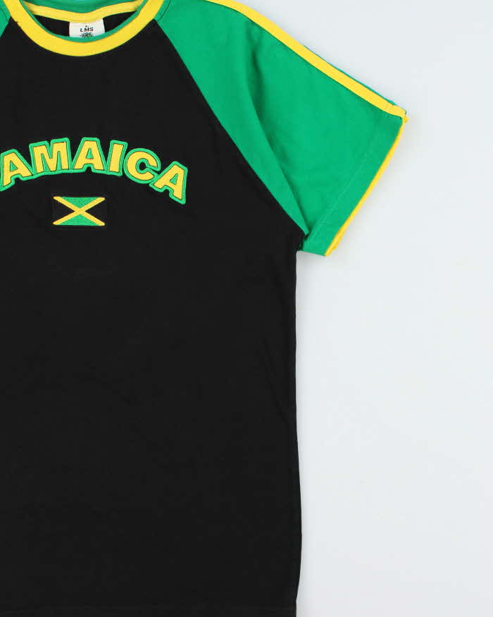Vintage Y2K 00s Jamaica Heavyweight Embroidered Crewneck T-Shirt - L
