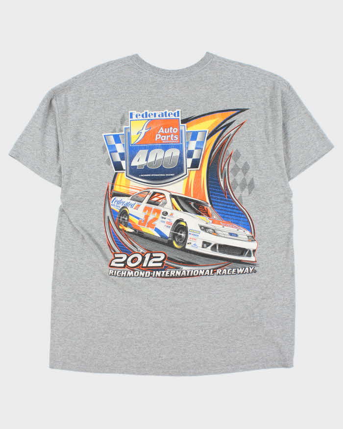Vintage Federated Autoparts International Raceway Marl Grey Gildan Crewneck T-Shirt - XL