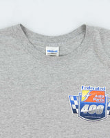 Vintage Federated Autoparts International Raceway Marl Grey Gildan Crewneck T-Shirt - XL
