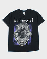 Lamb Of God Summer 2015 USA Tour Gildan Heavyweight Crewneck T-Shirt - L