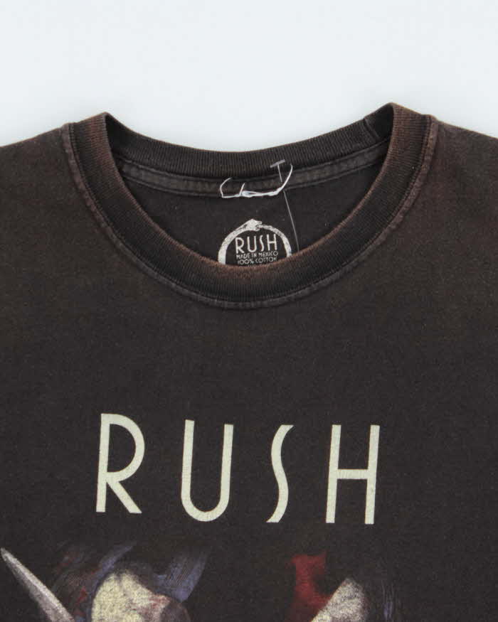 Vintage 2007 Rush Snakes & Arrows World Tour Heavyweight Crewneck T-Shirt - XL