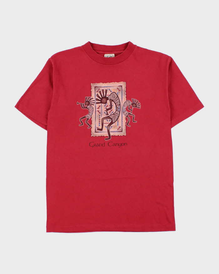 Vintage Grand Canyon Prairie Mountain Made In USA Heavyweight Single Stitch Crewneck T-Shirt - M