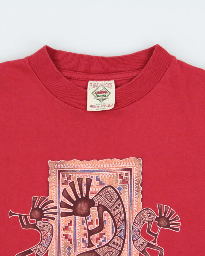 Vintage Grand Canyon Prairie Mountain Made In USA Heavyweight Single Stitch Crewneck T-Shirt - M
