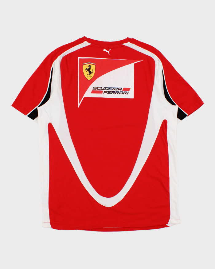 Vintage Y2K 00s Puma x Ferrari Textured Single Stitch Crewneck T-Shirt - L