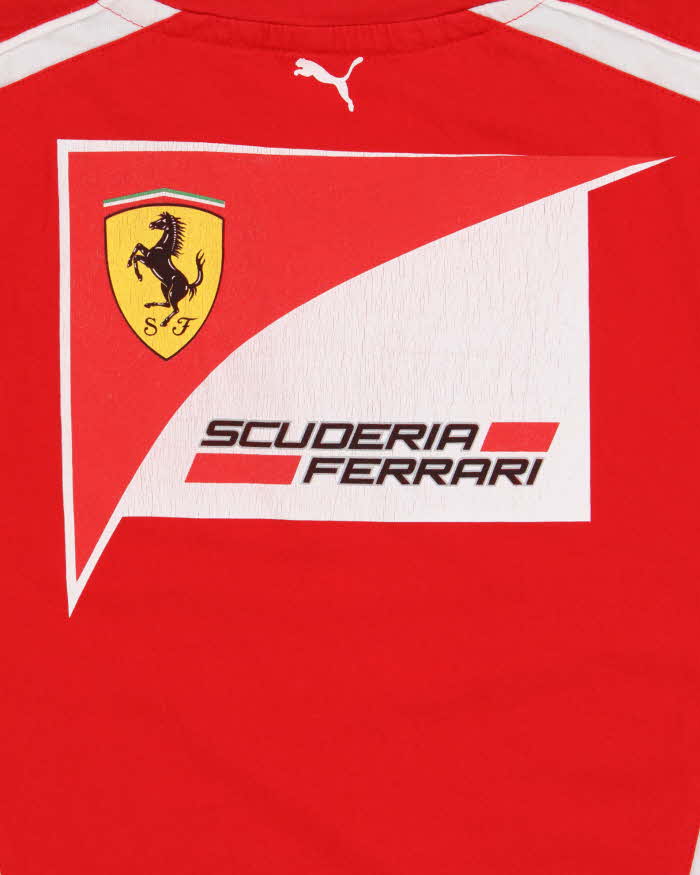 Vintage Y2K 00s Puma x Ferrari Textured Single Stitch Crewneck T-Shirt - L