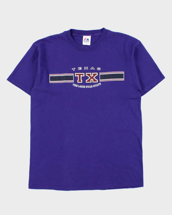 Vintage Y2K 00s Majestic Texas Lone Star State Heavyweight Crewneck T-Shirt - L