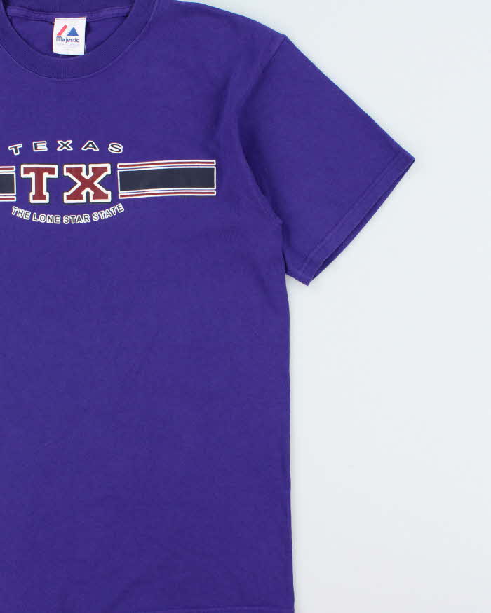 Vintage Y2K 00s Majestic Texas Lone Star State Heavyweight Crewneck T-Shirt - L