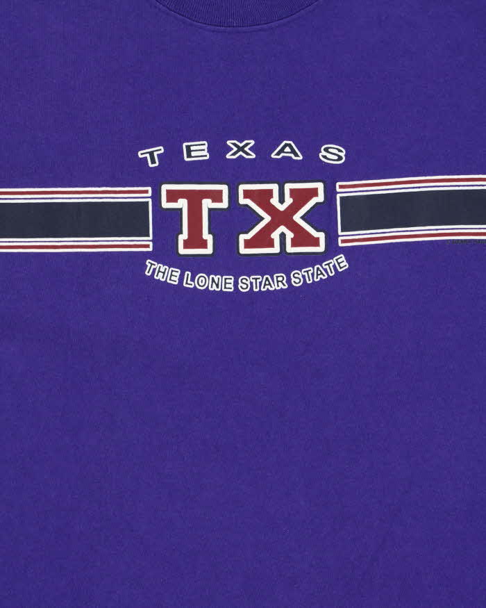 Vintage Y2K 00s Majestic Texas Lone Star State Heavyweight Crewneck T-Shirt - L