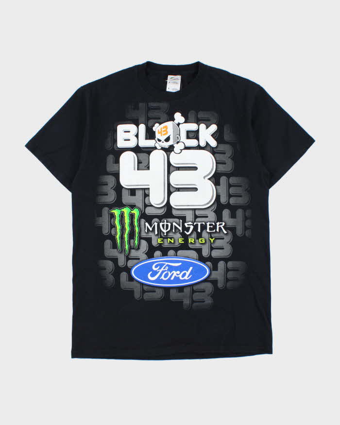 Vintage Ken Block #43 Ford Racing Monster Energy Heavyweight Crewneck T-Shirt - M