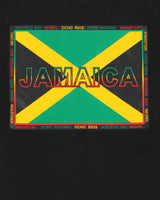 Vintage Y2K 00s Jamaica Striped Heavyweight Crewneck T-Shirt - S