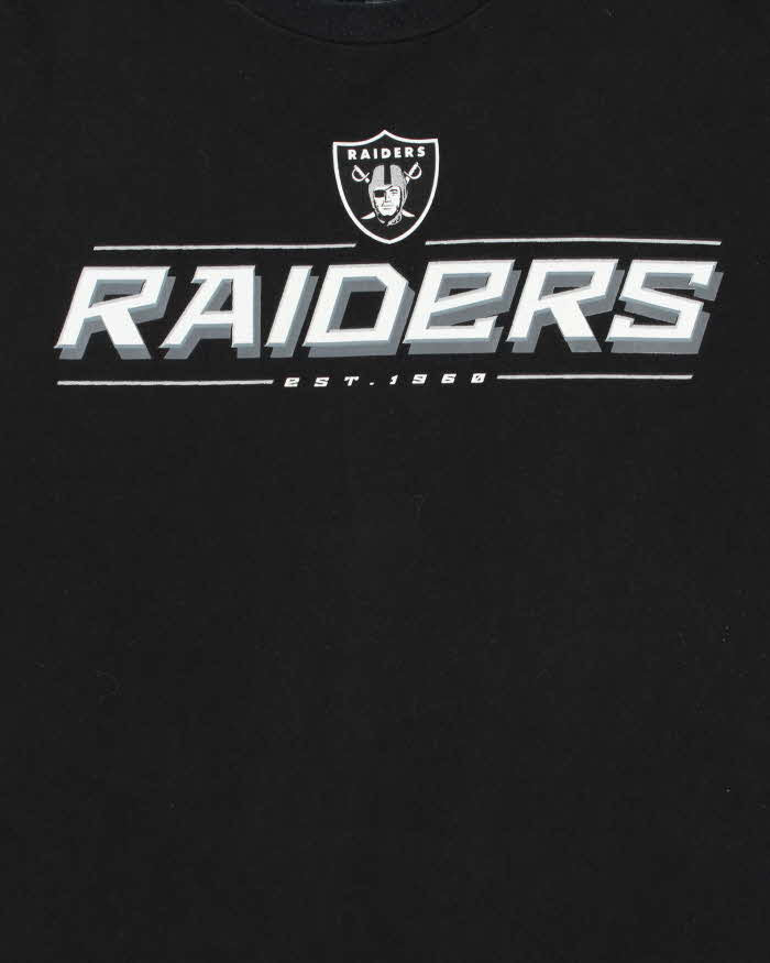 Vintage Las Vegas Raiders NFL Team Apparel Heavyweight Crewneck T-Shirt - L