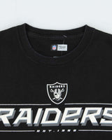Vintage Las Vegas Raiders NFL Team Apparel Heavyweight Crewneck T-Shirt - L