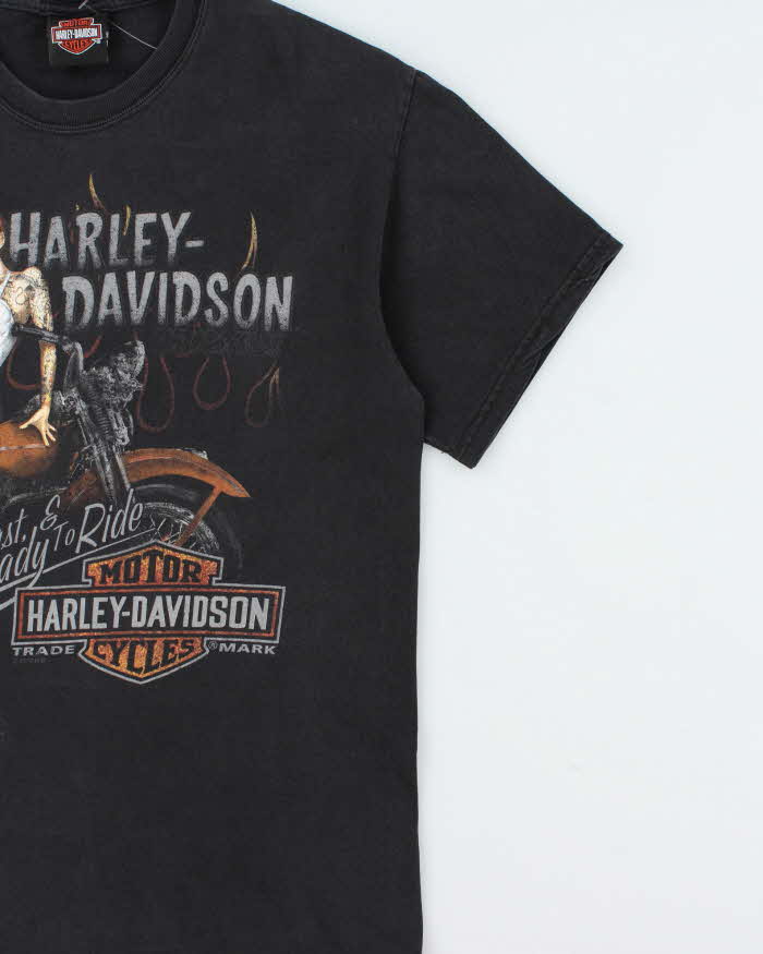 Vintage Harley Davidson Kootenays Hanes Beefy Crewneck T-Shirt - M
