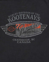 Vintage Harley Davidson Kootenays Hanes Beefy Crewneck T-Shirt - M