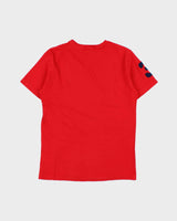 Vintage Y2K 00s Polo Ralph Lauren USA Large Pony 3 Heavyweight Crewneck T-Shirt - S