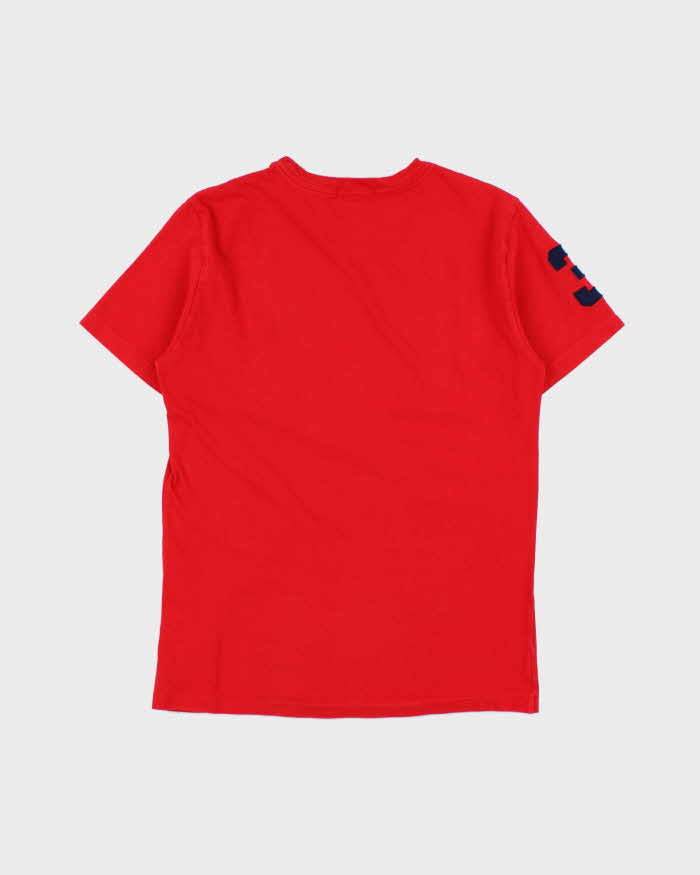 Vintage Y2K 00s Polo Ralph Lauren USA Large Pony 3 Heavyweight Crewneck T-Shirt - S