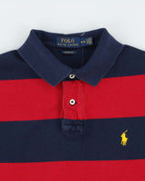 Vintage Polo Ralph Lauren Striped Custom Fit Short Sleeve Polo Shirt - M