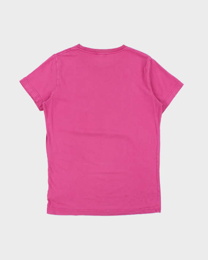 Vintage Y2K 00s Diesel Classic Dark Pink Slim Fit Crewneck T-Shirt - M