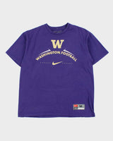 Vintage Y2K 00s Nike Team Washington Huskies College Football Heavyweight Crewneck T-Shirt - M