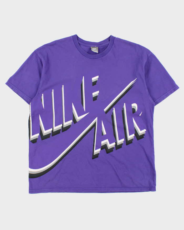 Vintage Y2K 00s Nike Air Sneaker Box Heavyweight Crewneck T-Shirt - L