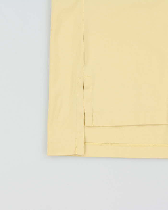 Vintage Y2K 00s Polo Ralph Lauren Pima Interlock Pale Yellow Short Sleeve Polo Shirt - XXL