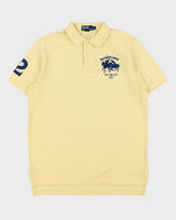 Vintage Y2K 00s Polo Ralph Lauren Double Large Pony #2 Heavyweight Short Sleeve Polo Shirt - L