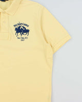 Vintage Y2K 00s Polo Ralph Lauren Double Large Pony #2 Heavyweight Short Sleeve Polo Shirt - L