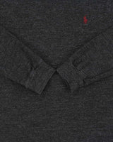 Vintage Polo Ralph Lauren Marl Grey Custom Slim Fit Long Sleeve Crewneck T-Shirt - M