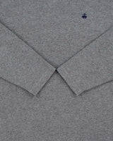 Vintage Brooks Brothers "346" Marl Grey Heavyweight Long Sleeve Crewneck T-Shirt - L