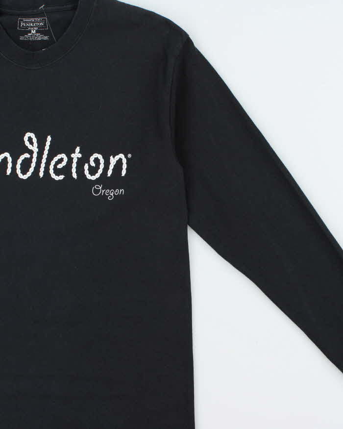 Vintage Pendleton Heavyweight Spell-Out Long Sleeve Crewneck T-Shirt - M